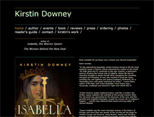 Tablet Screenshot of kirstindowney.com